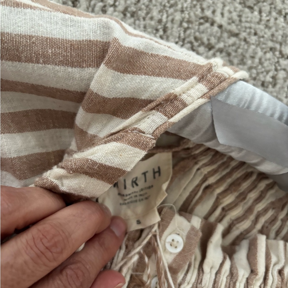 Striped Brown and White Women's Set - Picture 4 of 10